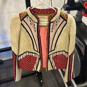 Anthropologie Jacket Zip up